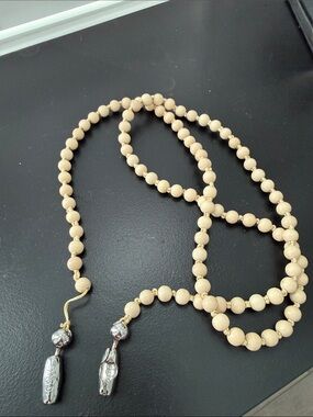 Ossa NEW CROSSBODY IPHONE CORD IN WOODEN BEADS BY OSSA